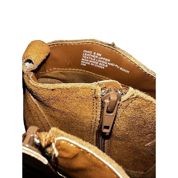 STEVE MADDEN Carmel Suede Women’s Boots Cowboy Fringe Block Heel Size 7.5 - Picture 4 of 9